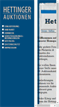 Mobile Screenshot of hettinger-auktionen.de